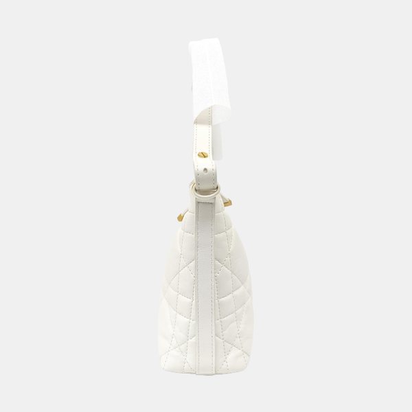 Miss Caro Mini Cannage Lambskin White