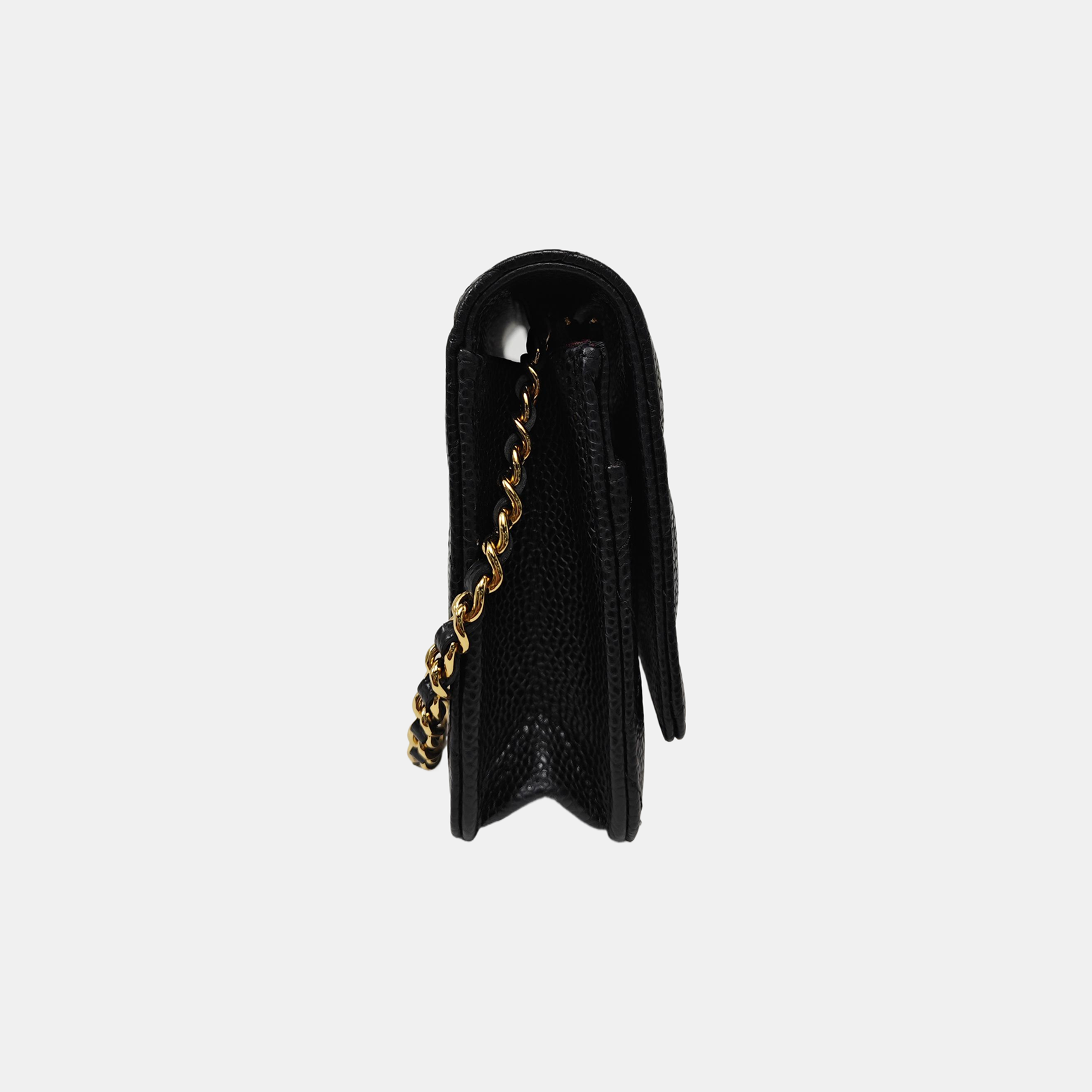 WOC Quilted Grained Calfskin Black