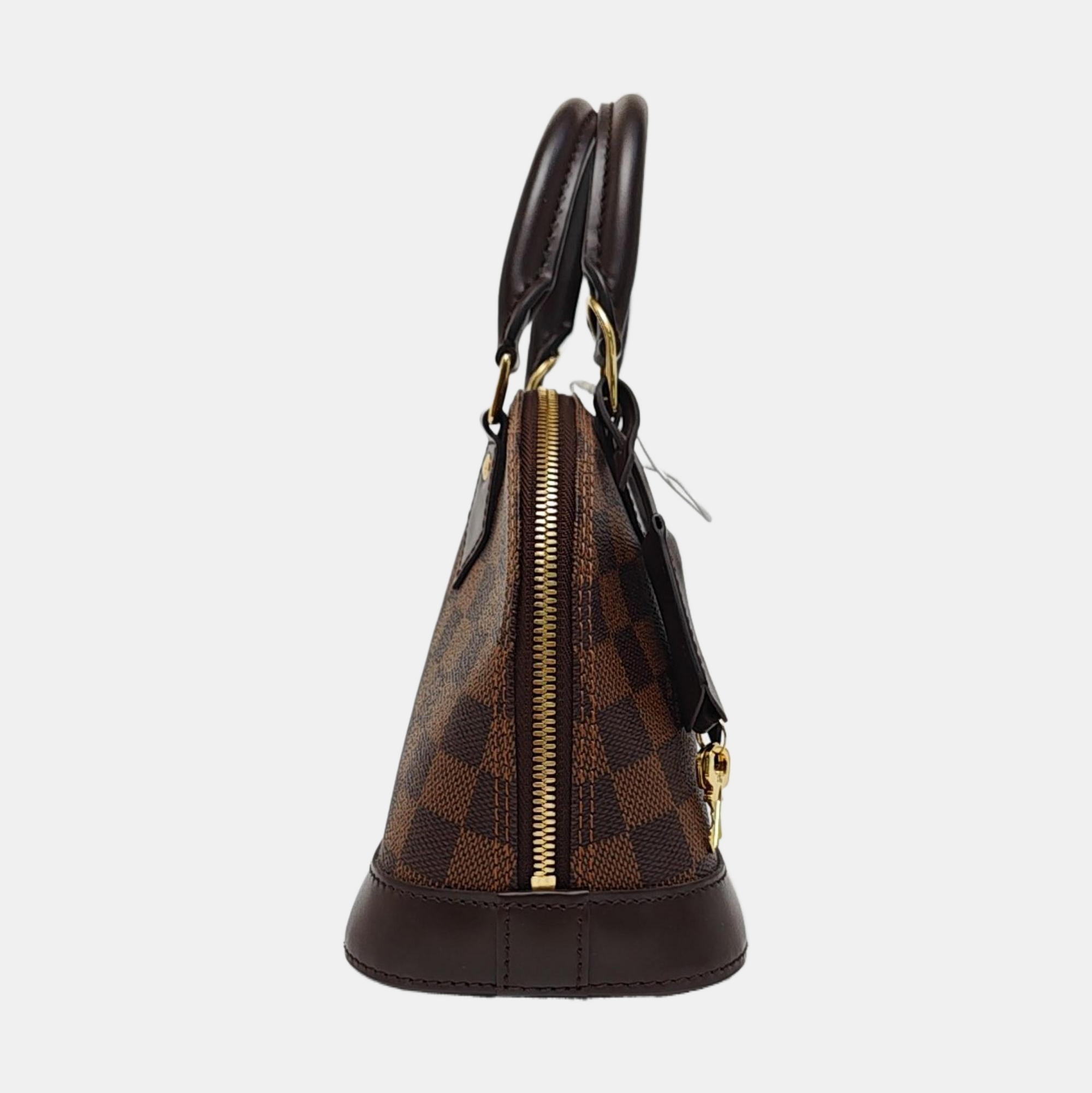 ALMA BB Damier Ebene Coated Canvas Brown