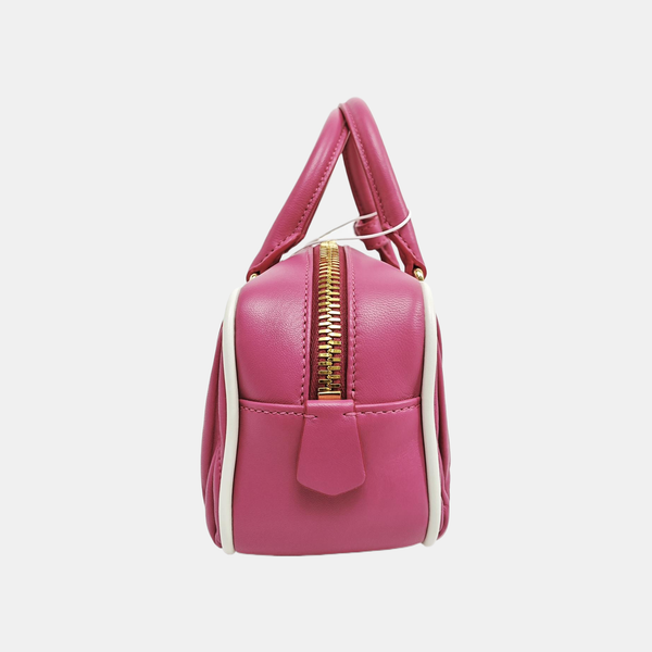 Arcadie Matelassé Small Quilted Lambskin Pink