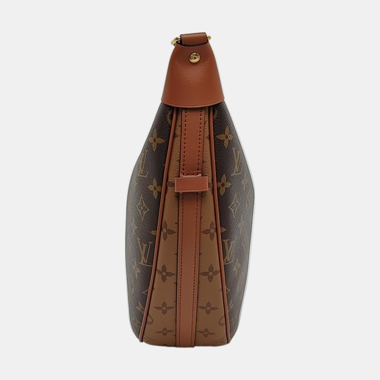 LOOP HOBO Monogram Coated Canvas Brown
