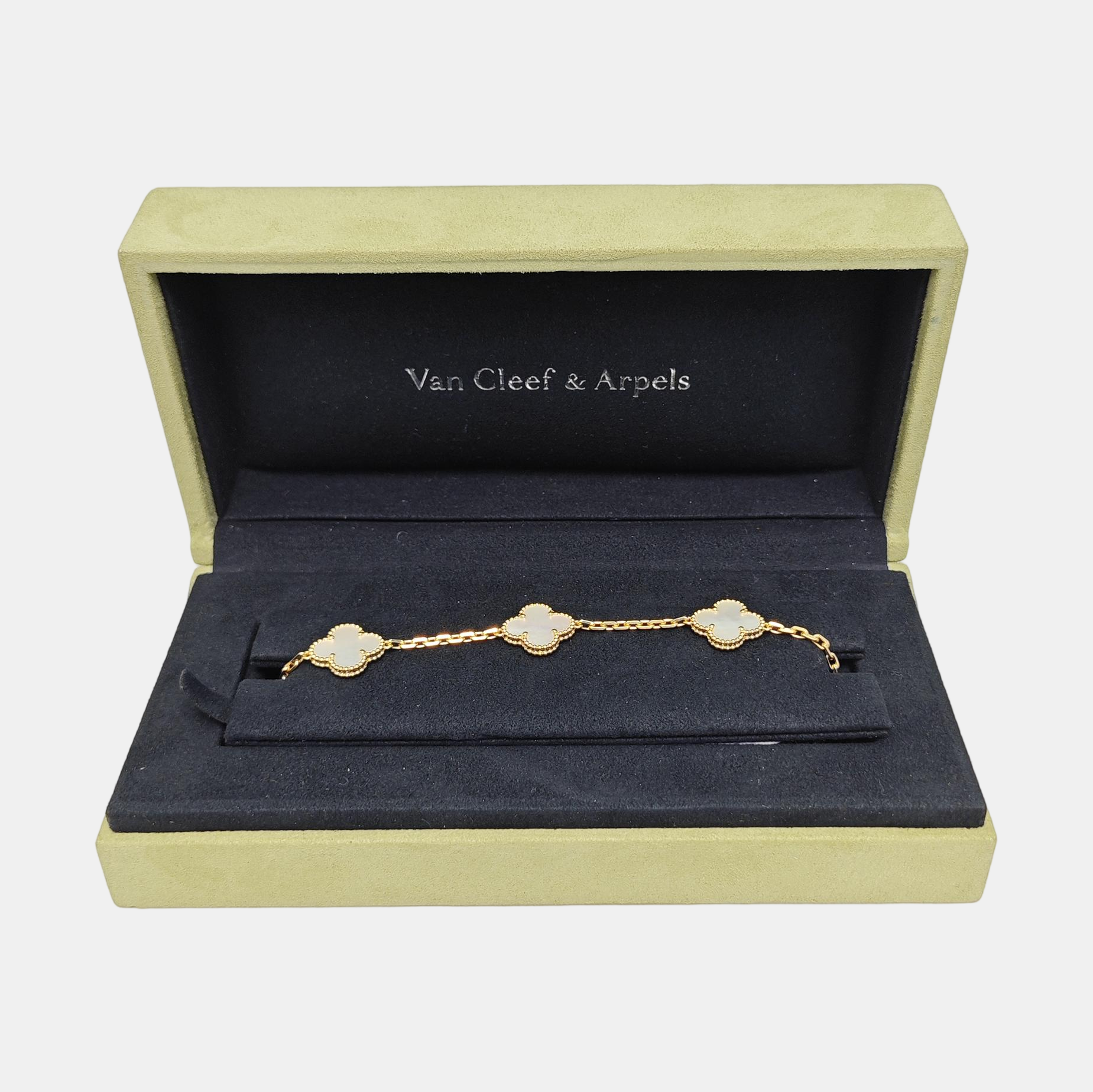 Vintage Alhambra 18k Gold Bracelet