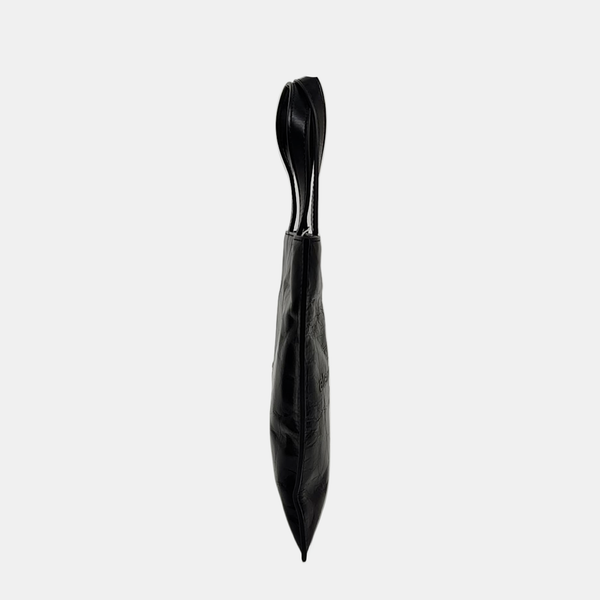 Calfskin Shoulder Bag Small Black