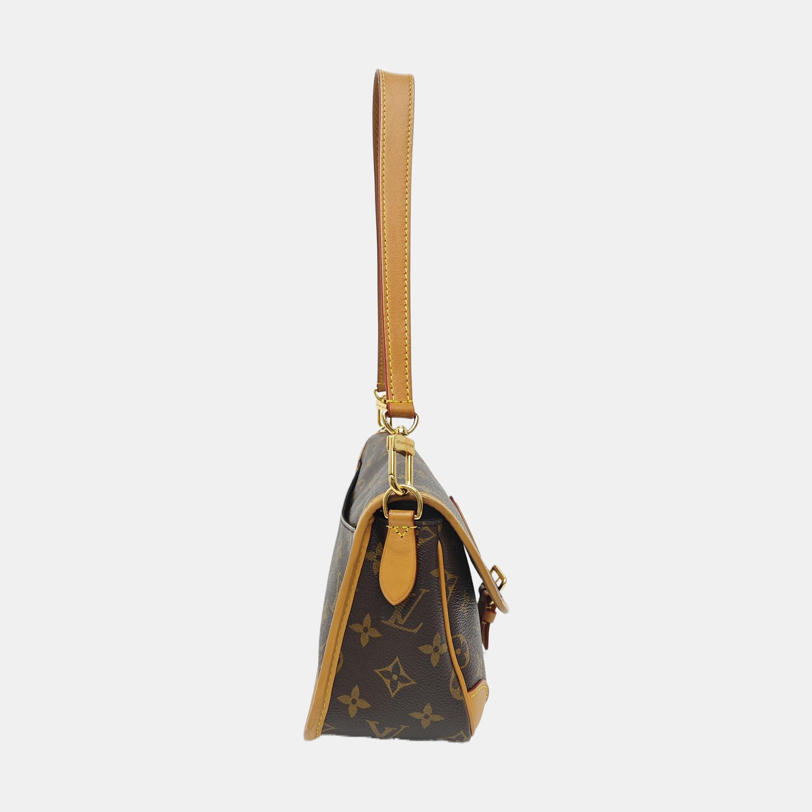 DIANE Monogram Coated Canvas Brown