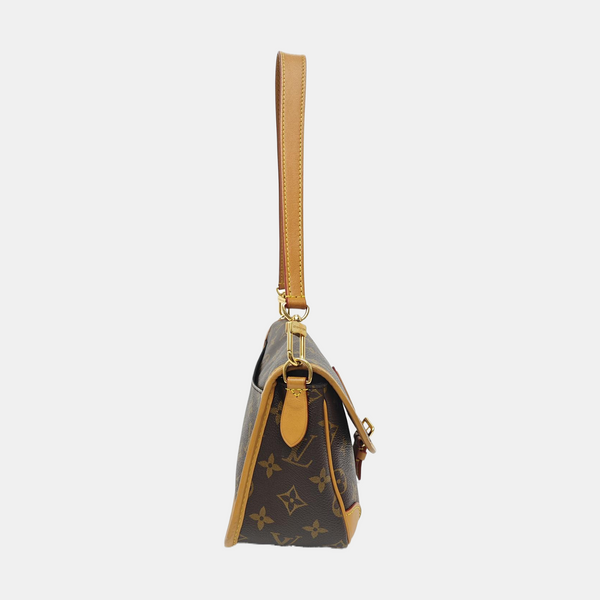 DIANE Monogram Coated Canvas Brown
