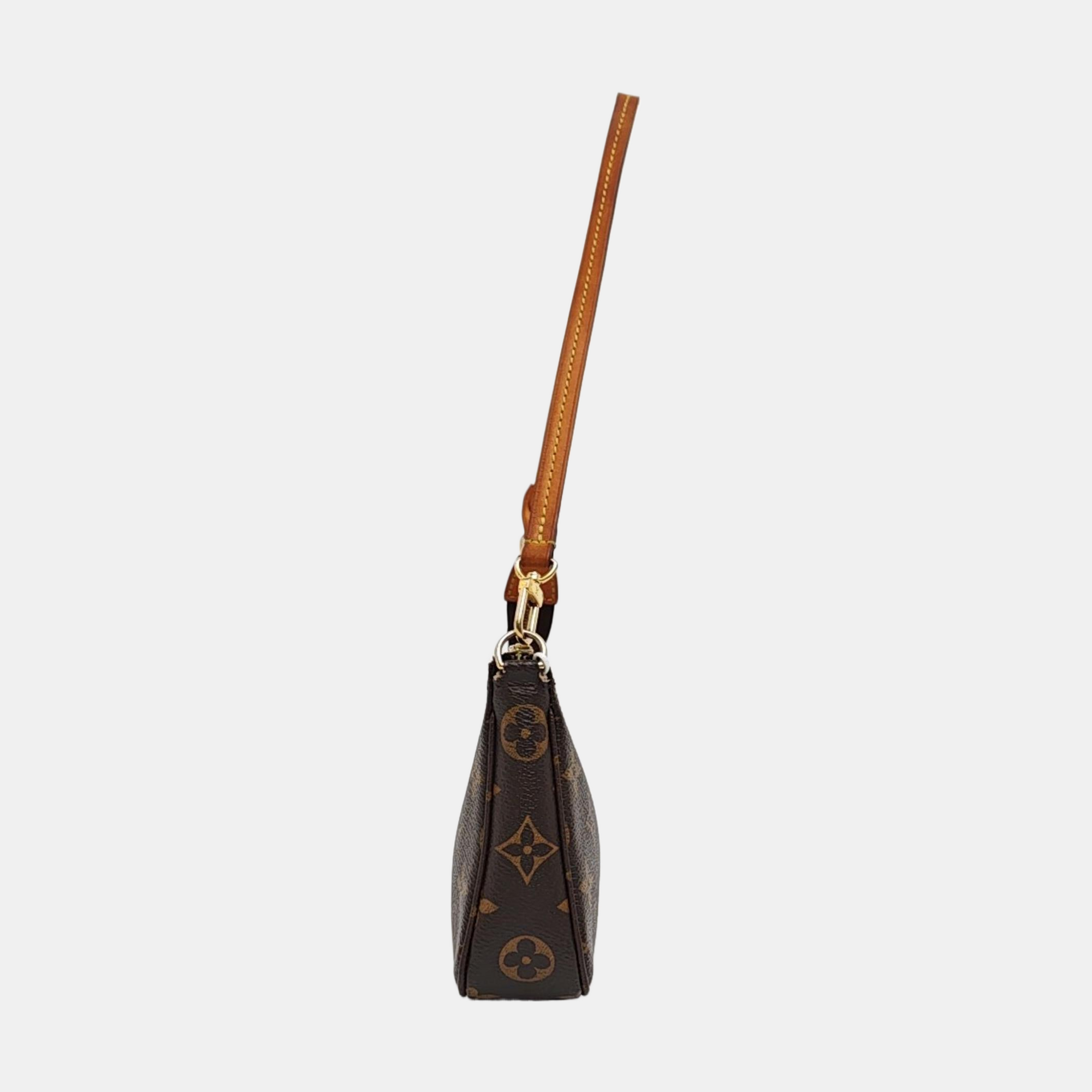ACCESSOIRES GM Monogram Coated Canvas Brown