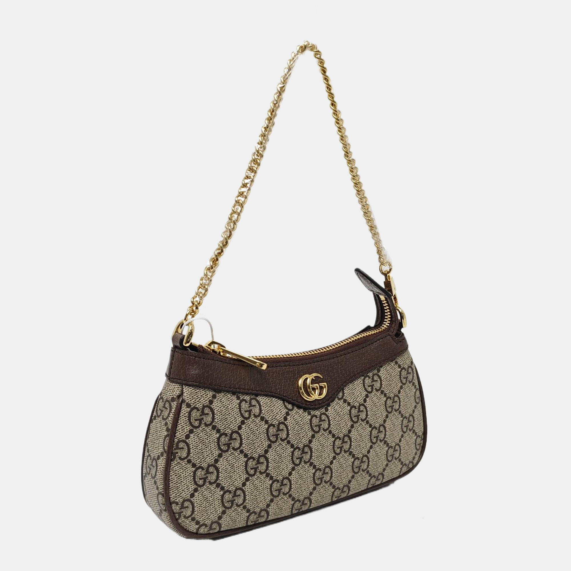 Ophidia Mini Monogram Coated Canvas Beige