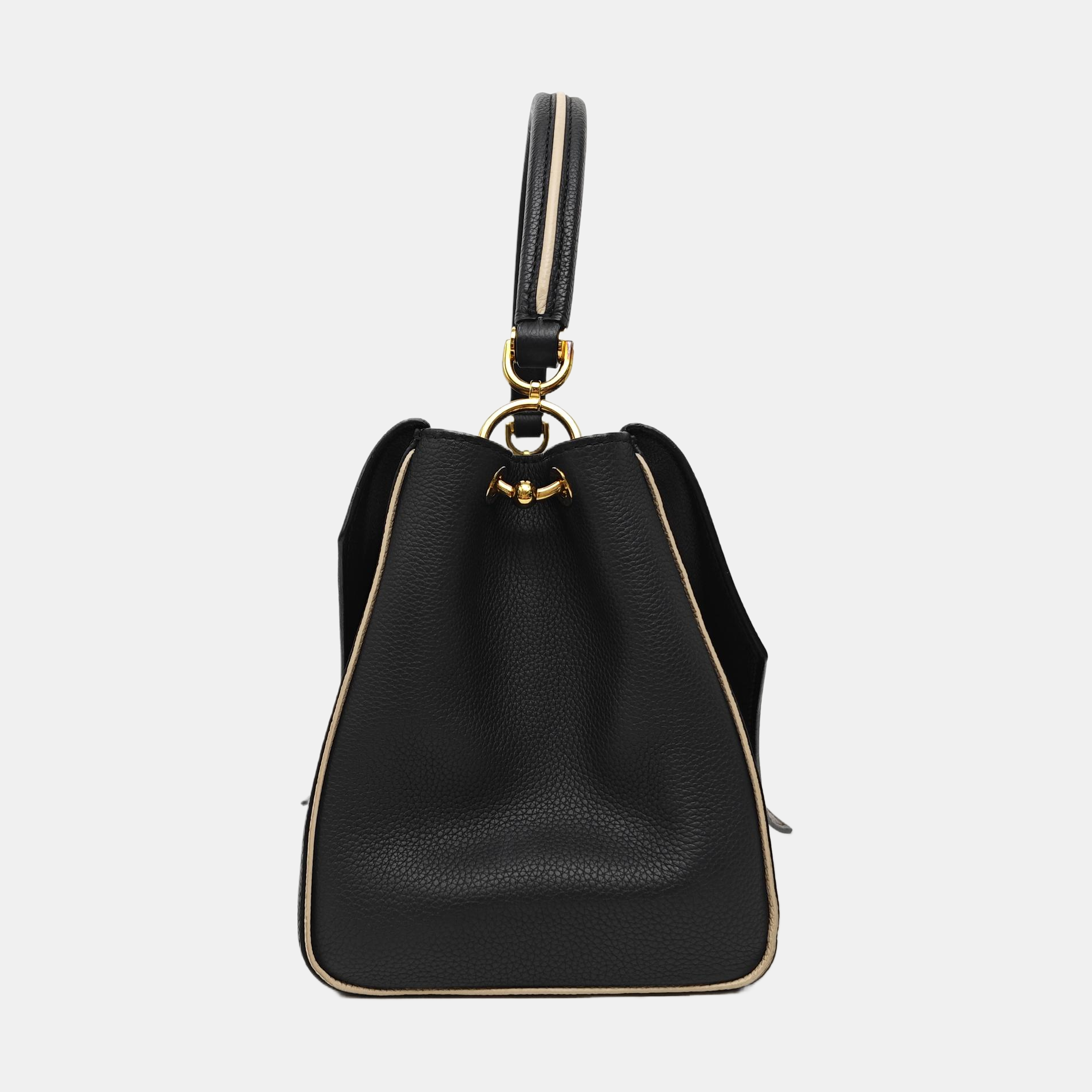 DOUBLE V Monogram Calfskin Black