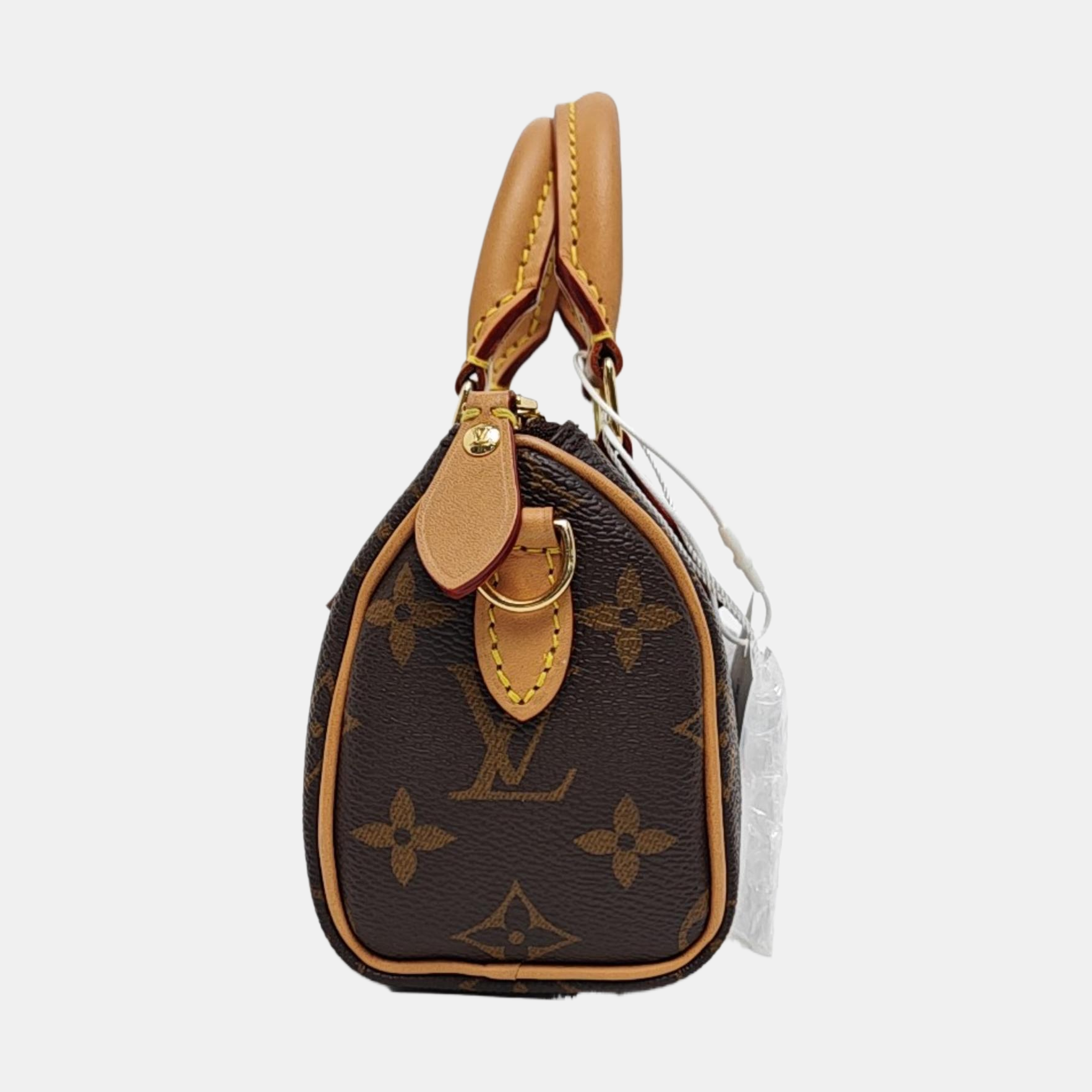 SPEEDY Nano Monogram Coated Canvas Brown