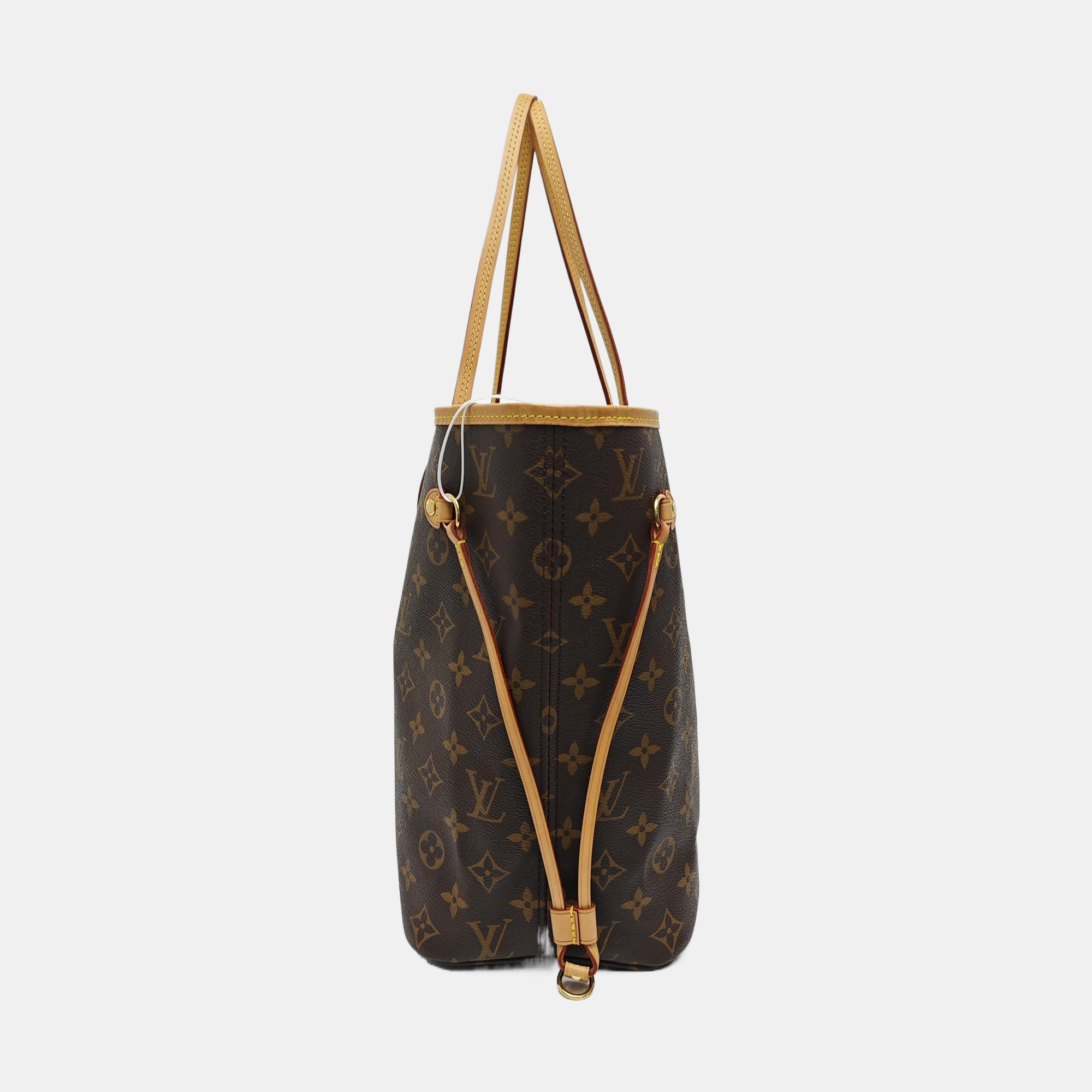 NEVERFULL MM Monogram Coated Canvas Brown