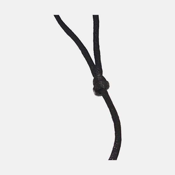 TRINITY Fabric Black Necklace