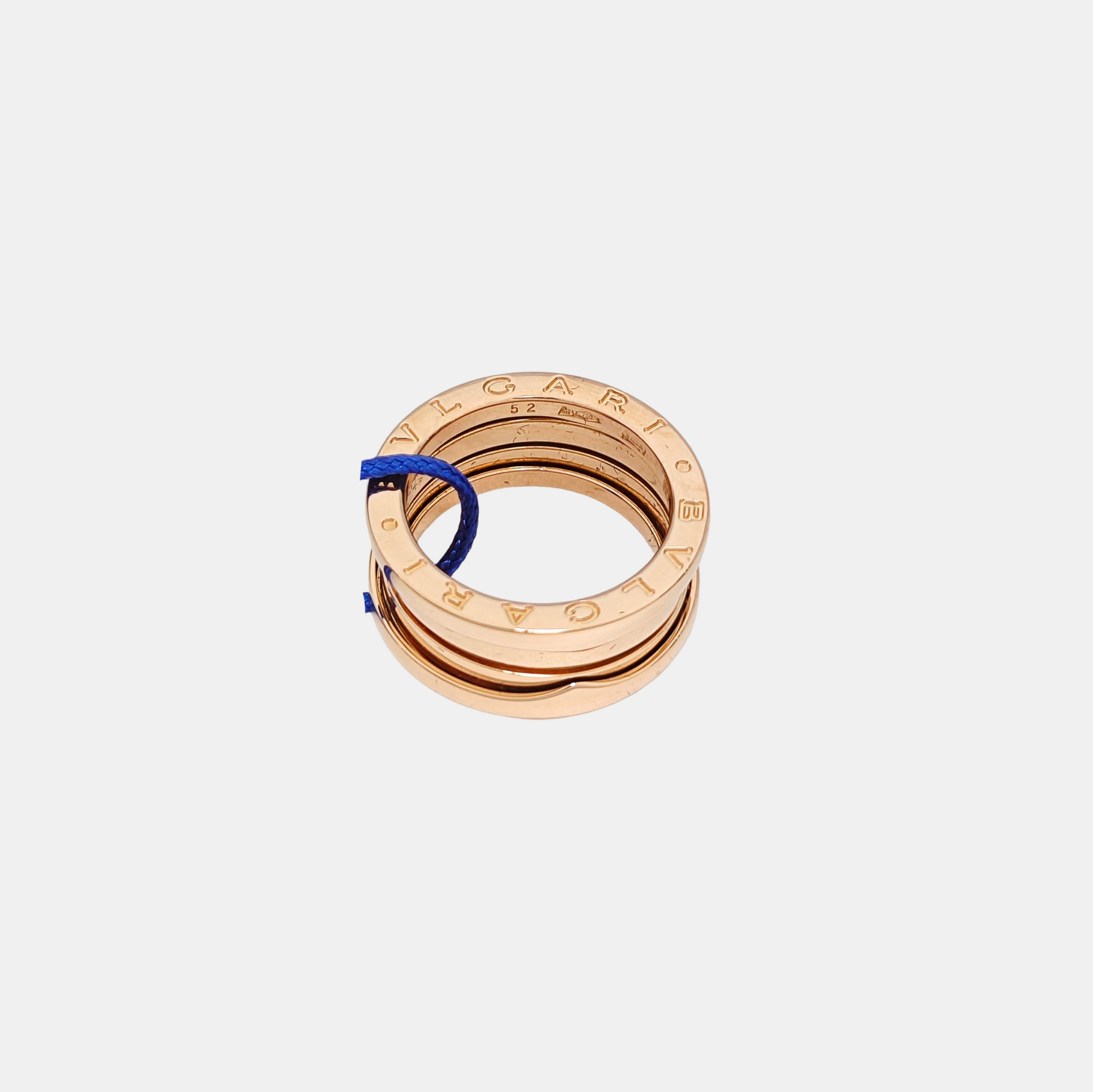 B.ZERO1 18k Rose Gold Ring EU 52