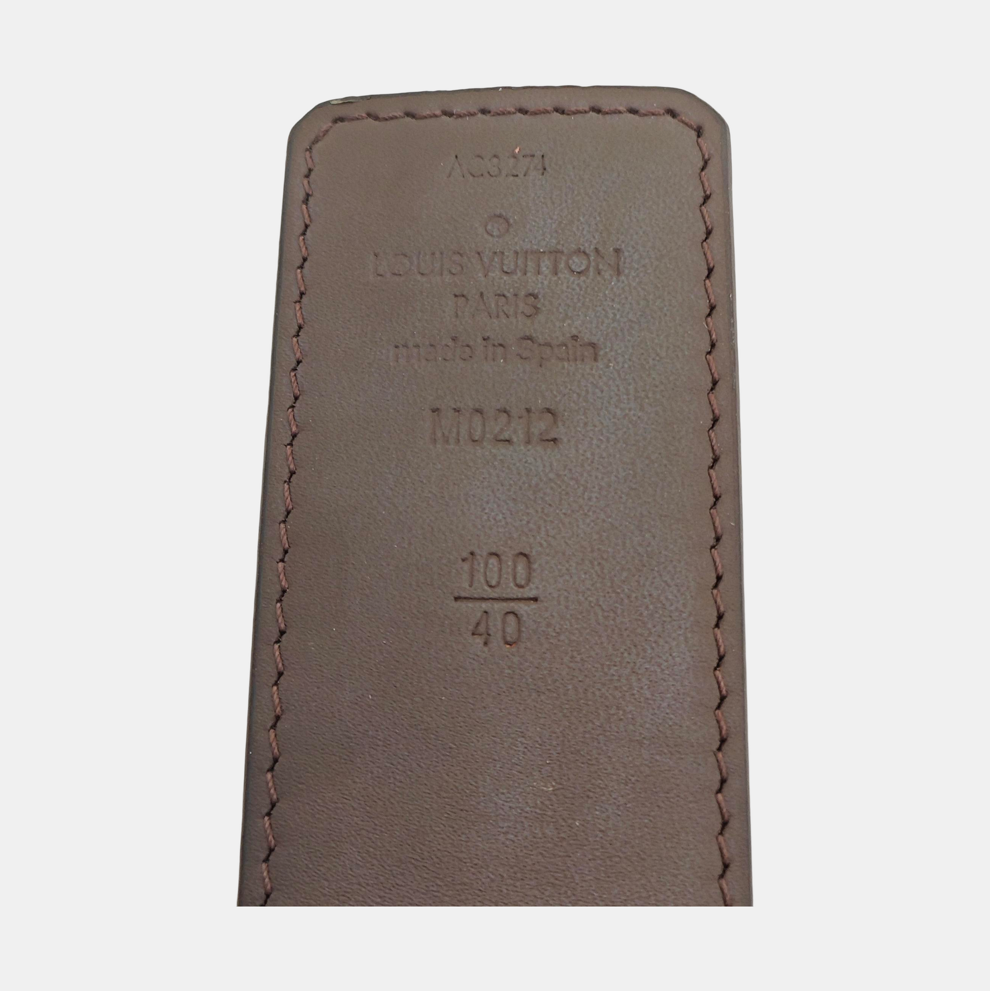Coated Canvas Belt Brown