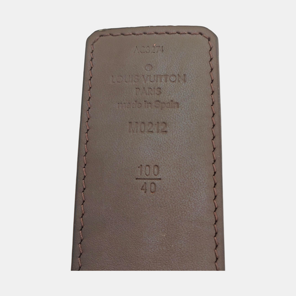 Coated Canvas Belt Brown