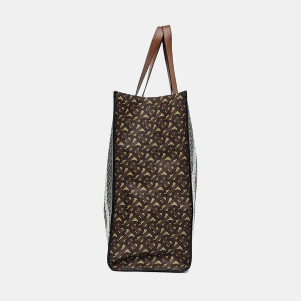 MONOGRAM Large Coated Canvas Brown