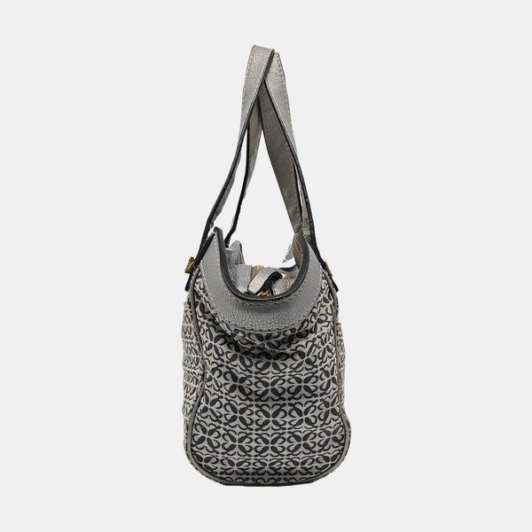 Monogram Canvas Top Handle Bag Gray