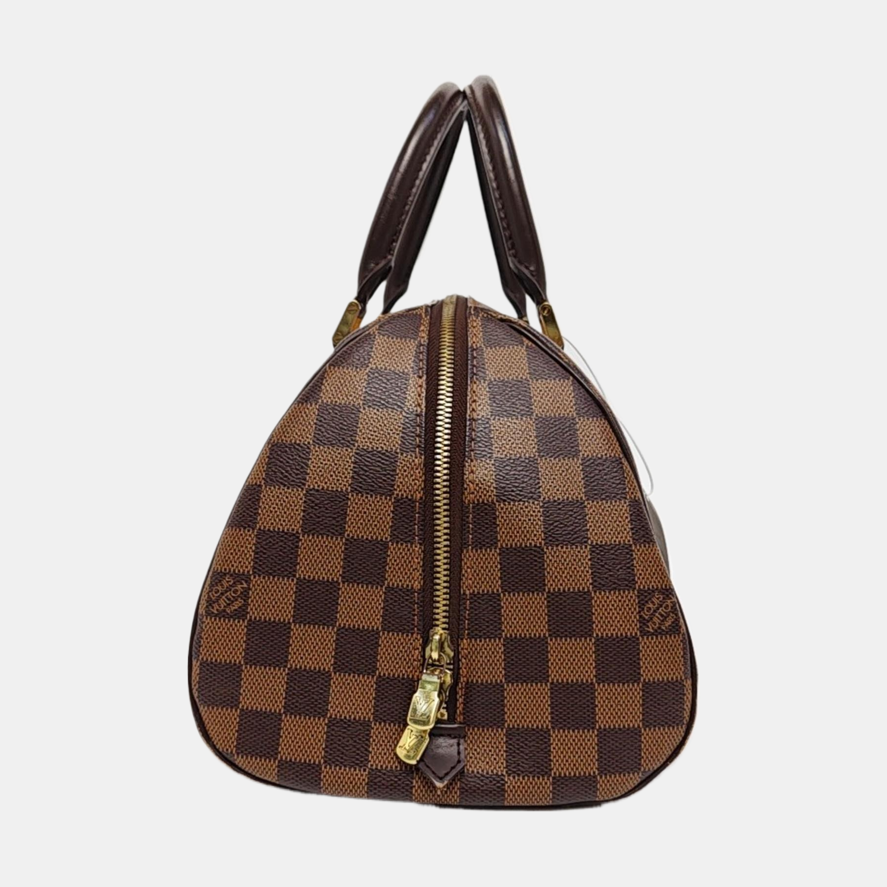 RIBERA MM Damier Ebene Coated Canvas Brown