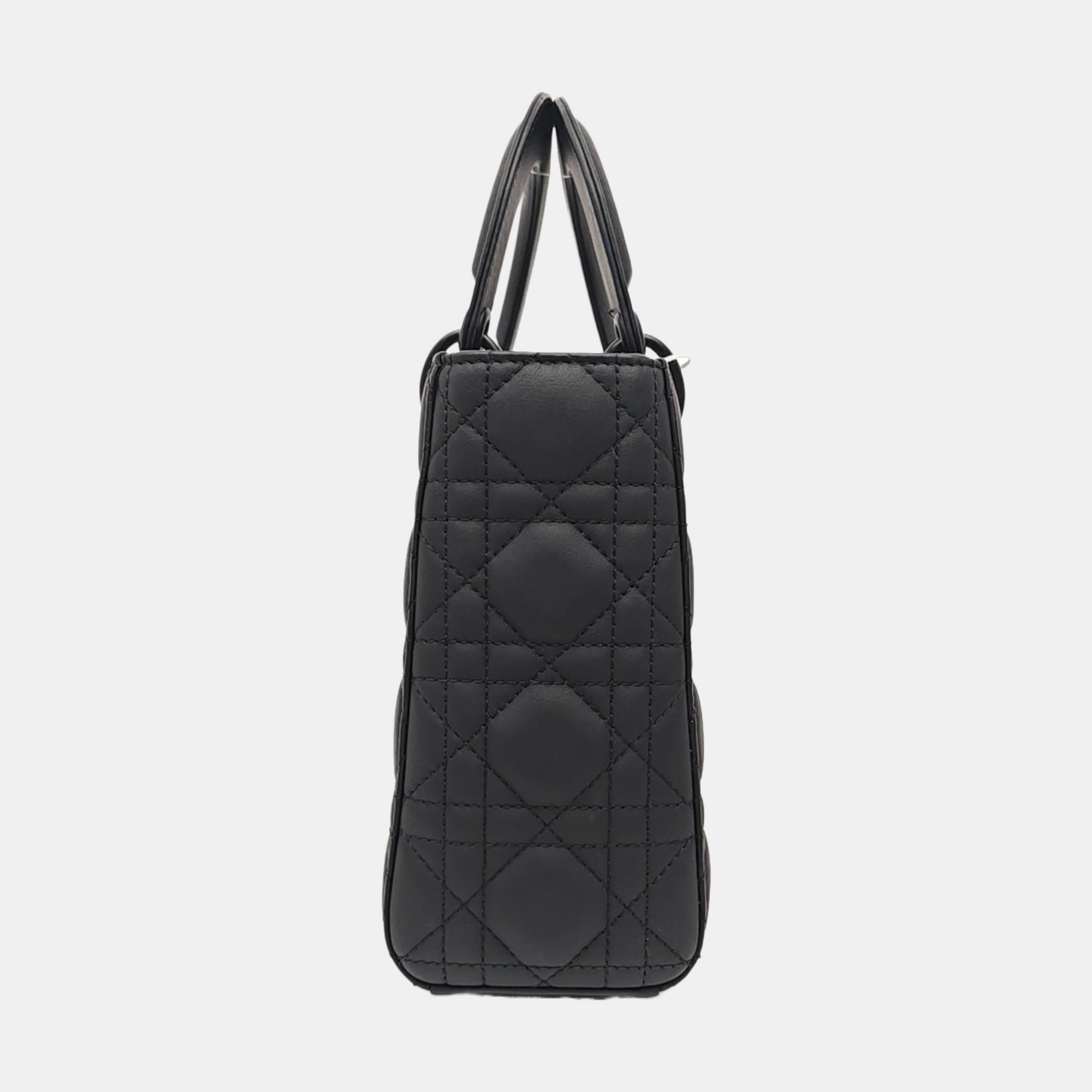 Lady Dior Small Cannage Calfskin Black