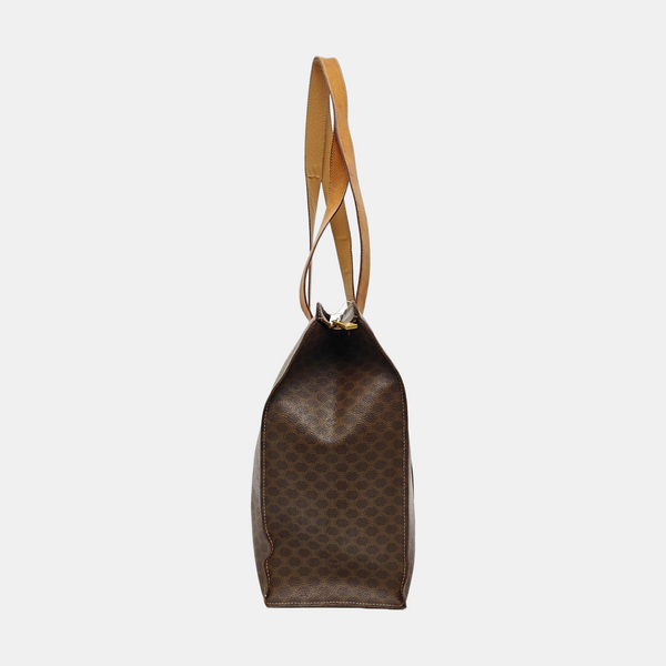 MACADAM SHOPPING BAG Coated Canvas Brown