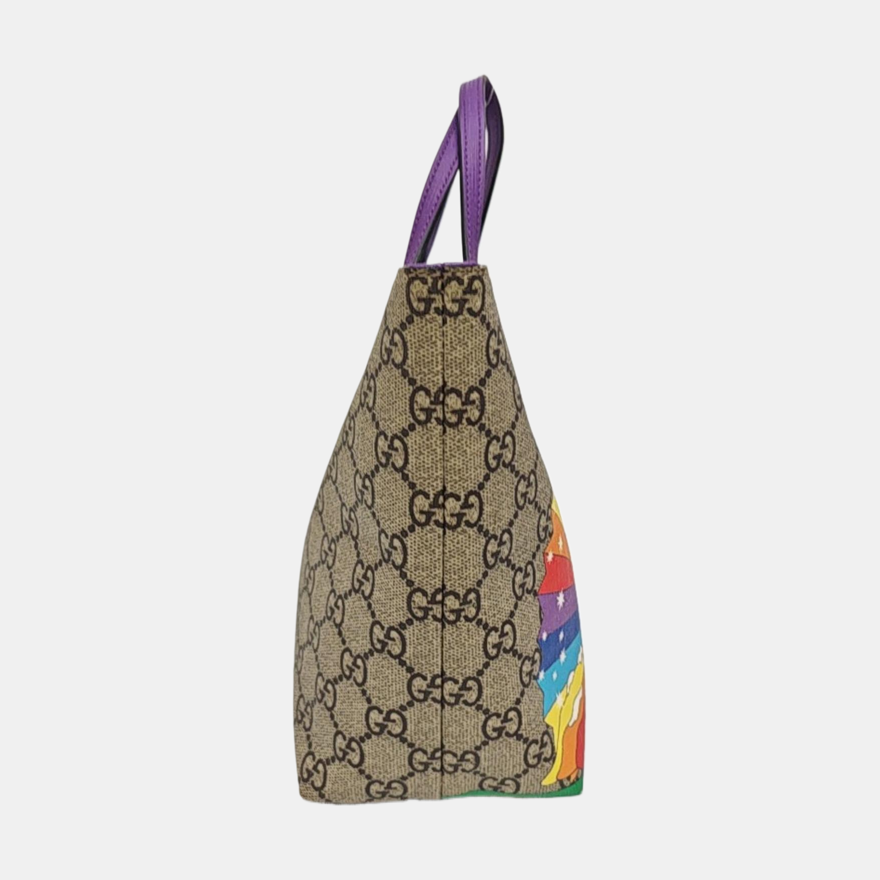 Monogram Coated Canvas Tote Bag Beige