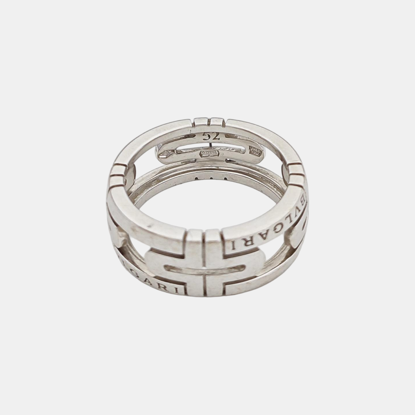 B.ZERO1 Platinum 950 Silver Ring EU 52