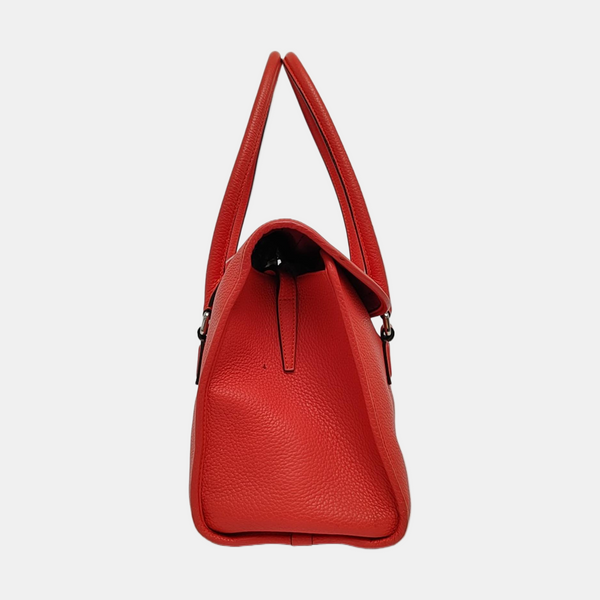 Calfskin Shoulder Bag Red