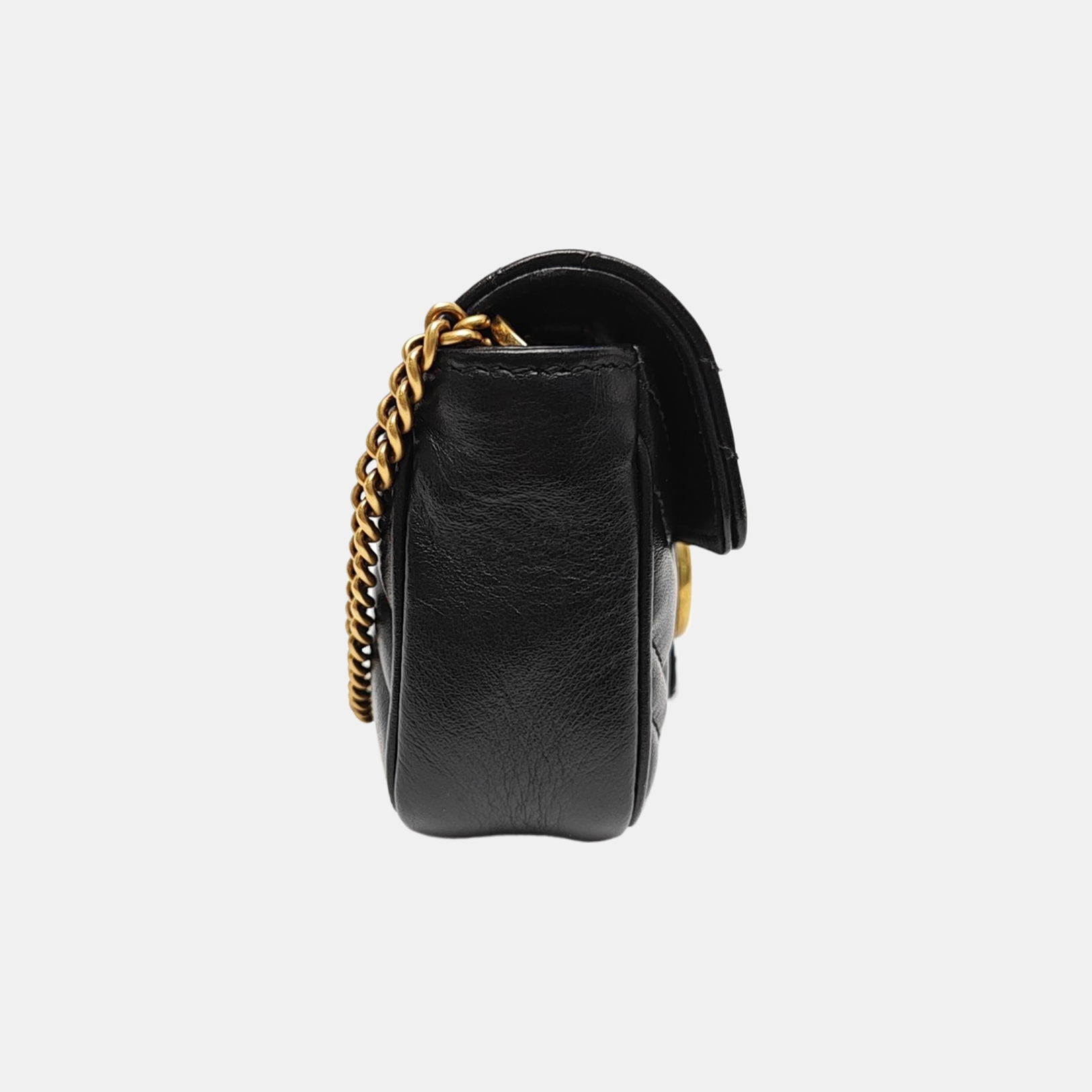 GG Marmont Mini Quilted Calfskin Black