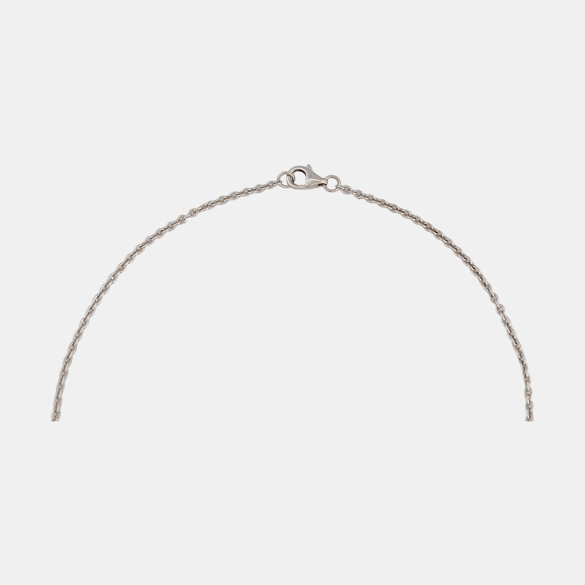 LOVE 18k White Gold Silver Necklace