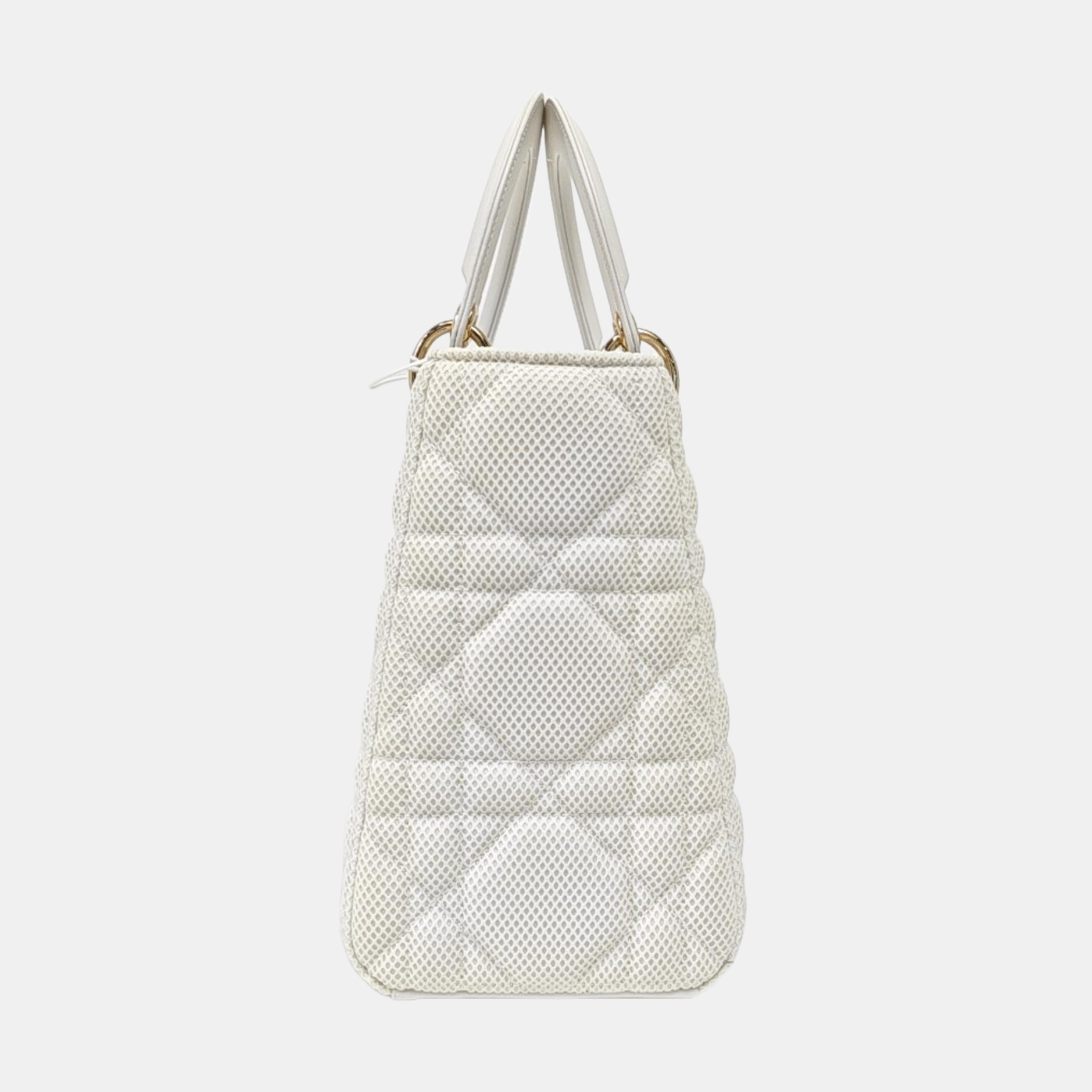 Lady D-Lite Mediano Tejido Acolchado Blanco