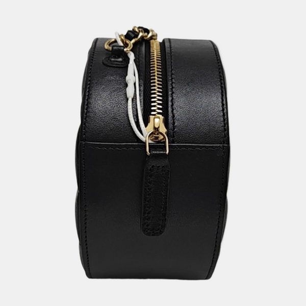 Quilted Lambskin Crossbody Bag Black
