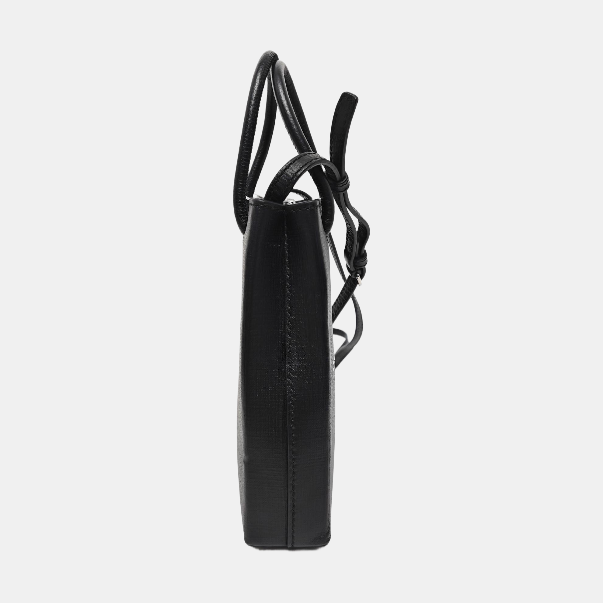 Shopping Bag Calfskin Black