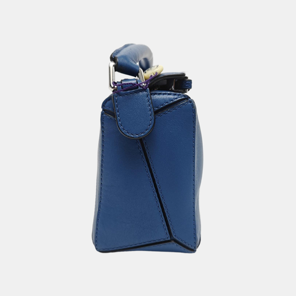 Puzzle Mini Calfskin Blue