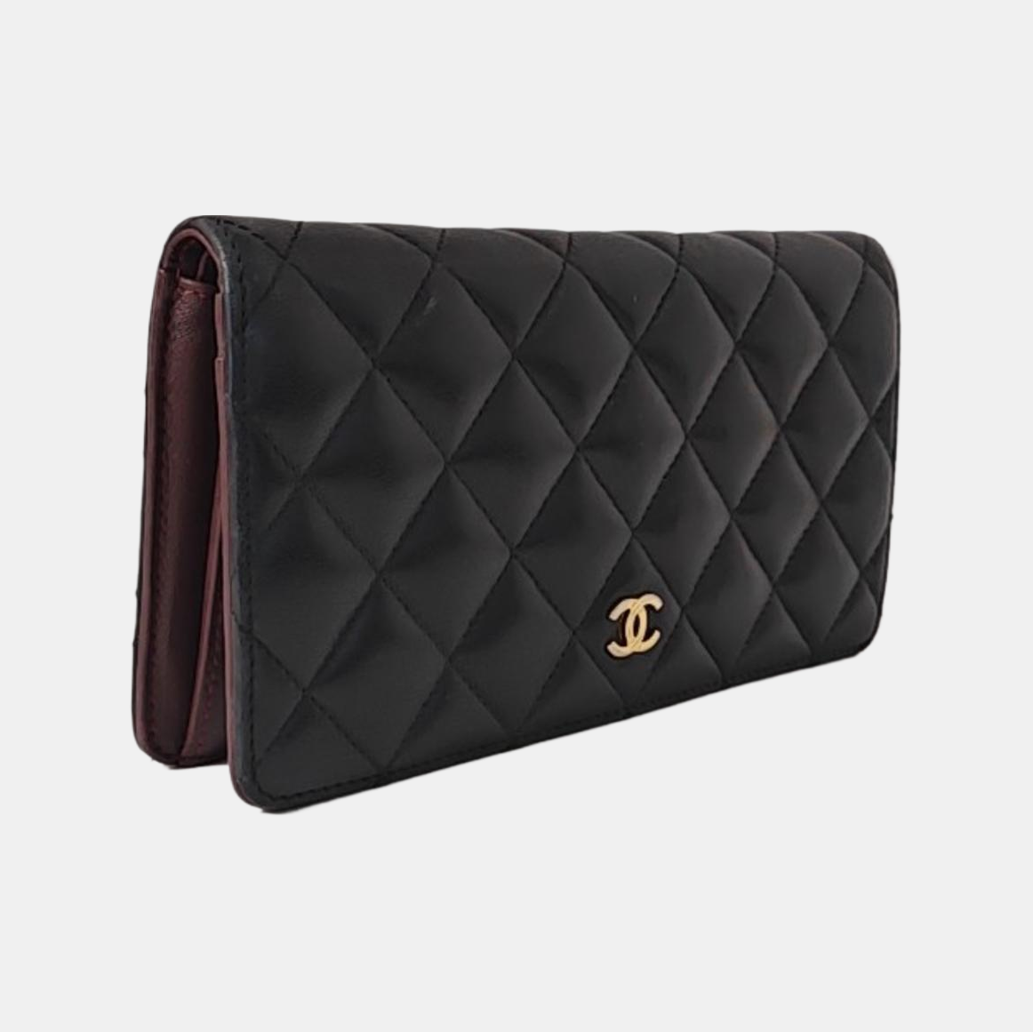 Quilted Lambskin Wallet Black