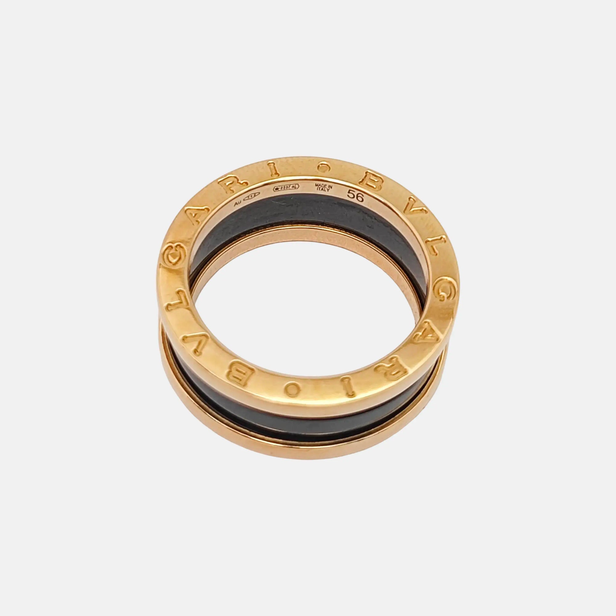 B.ZERO1 Anillo de oro rosa de 18k UE 56