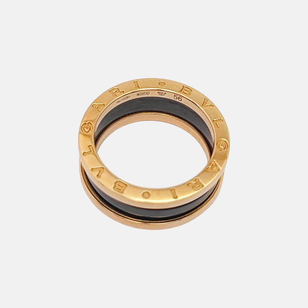 B.ZERO1 Anillo de oro rosa de 18k UE 56