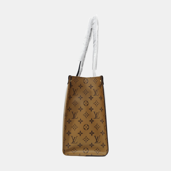 ONTHEGO MM Monogram Coated Canvas Brown