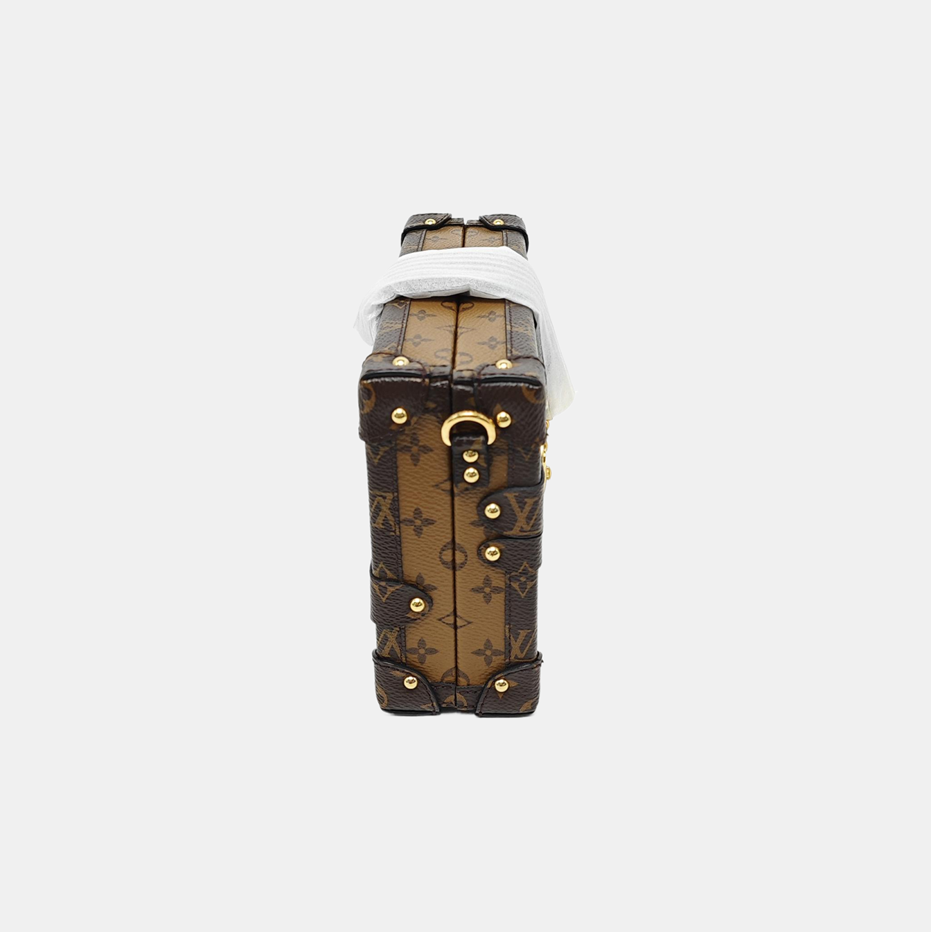 PETITE MALLE Monogram Coated Canvas Brown
