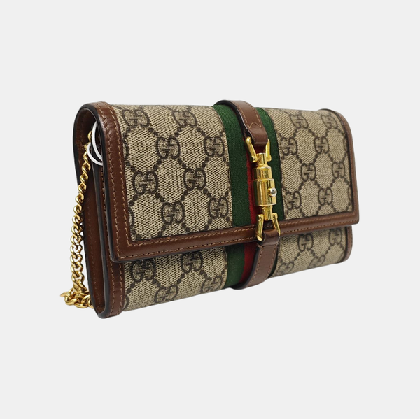 Jackie 1961 Mini Monogram Coated Canvas Beige