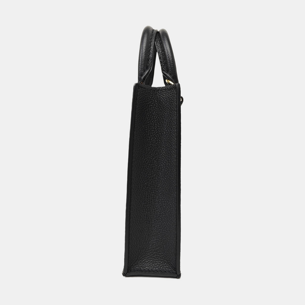 SAC PLAT Mini Calfskin Black