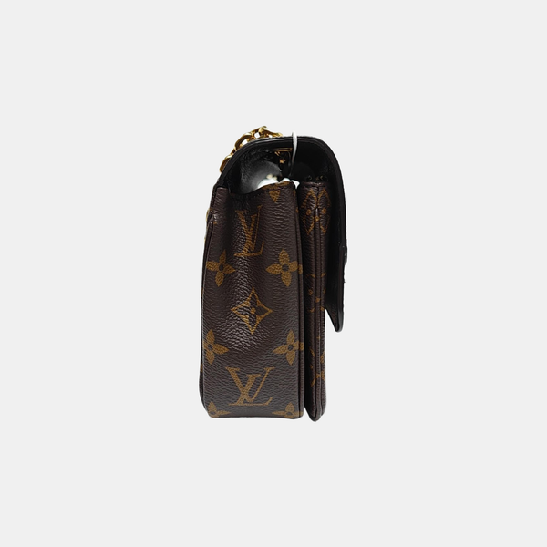 MARCEAU Monogram Coated Canvas Brown