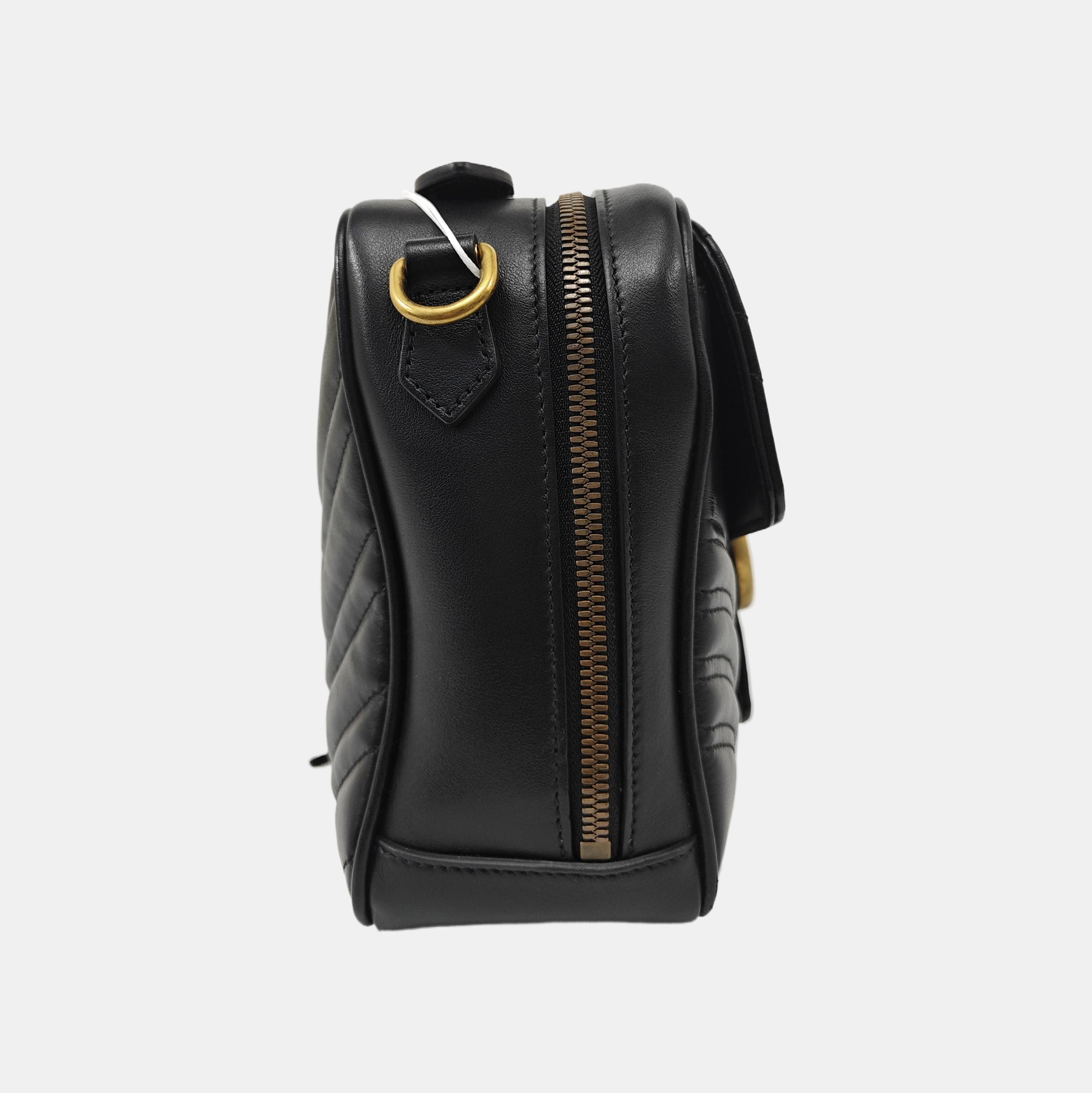 GG Marmont Medium Quilted Calfskin Black