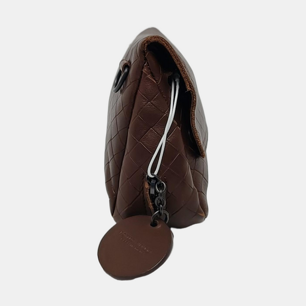 Authenticated pre-owned  Messenger Lambskin Brown - Crossbody Bag at Looply