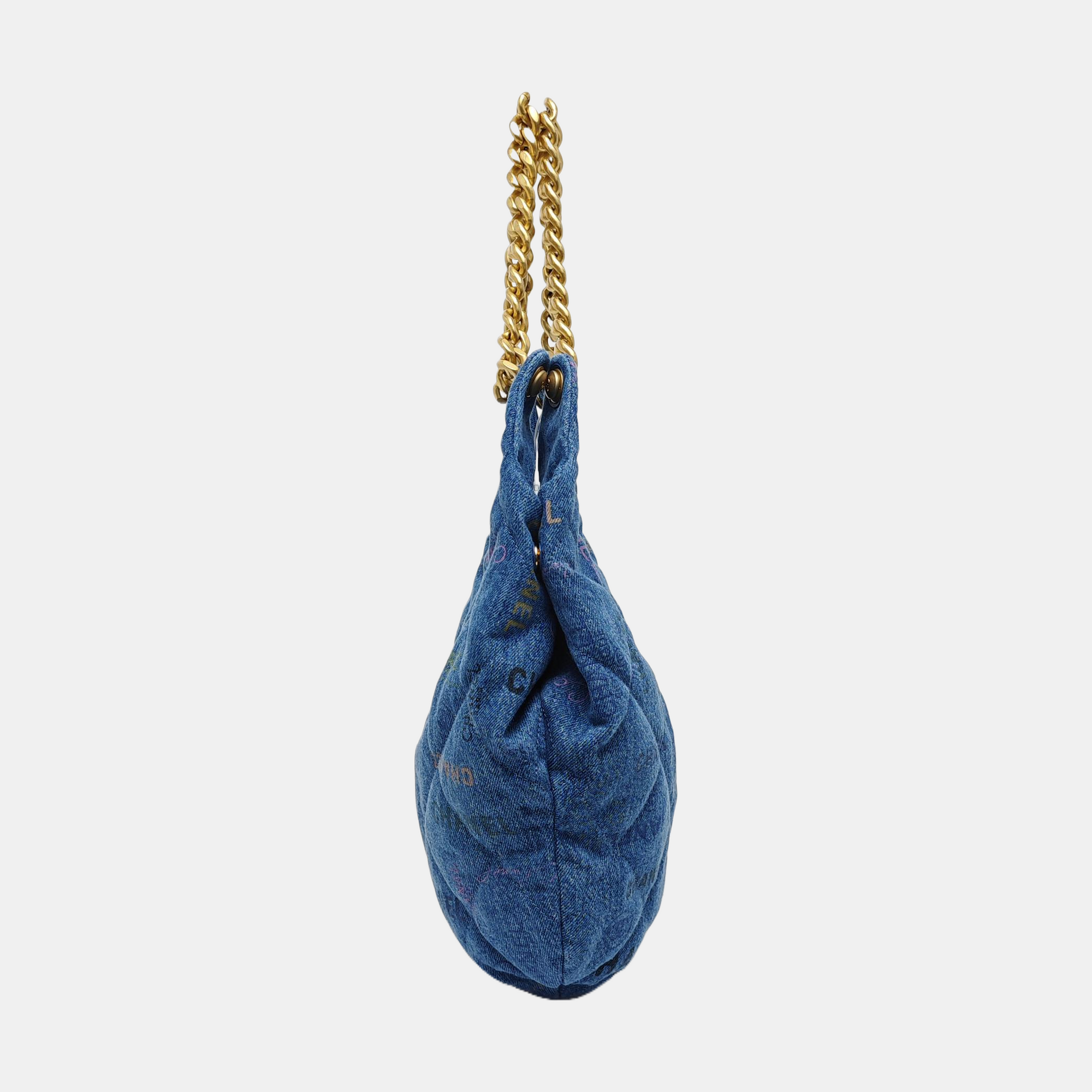 Quilted Fabric Blue