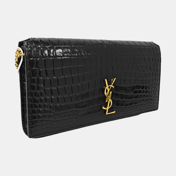 Calfskin Shoulder Bag Black
