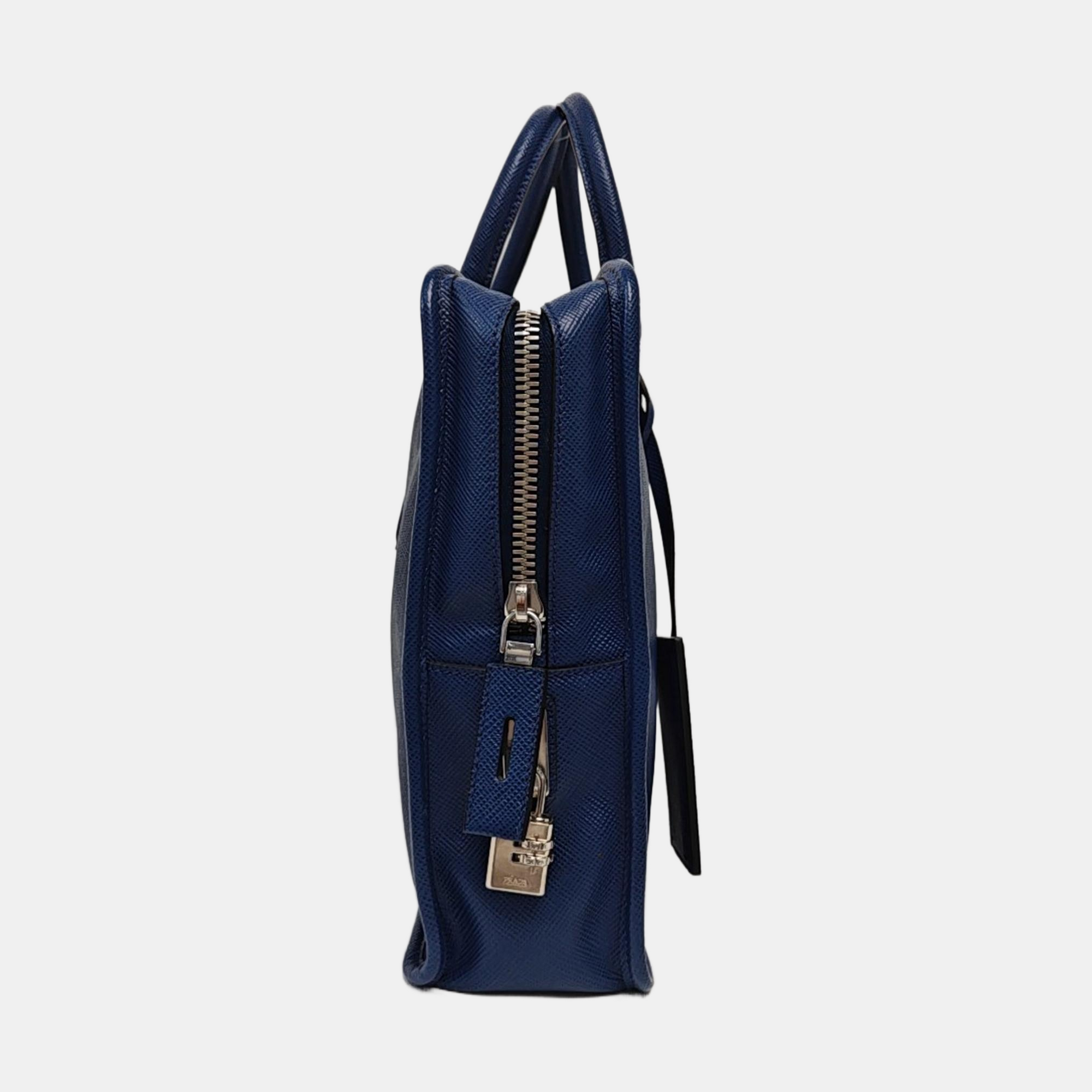 Suitcase Saffiano Calfskin Blue