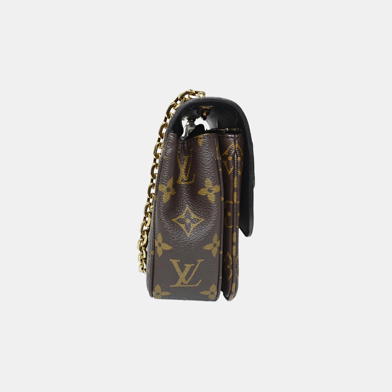 MARCEAU Monogram Coated Canvas Brown