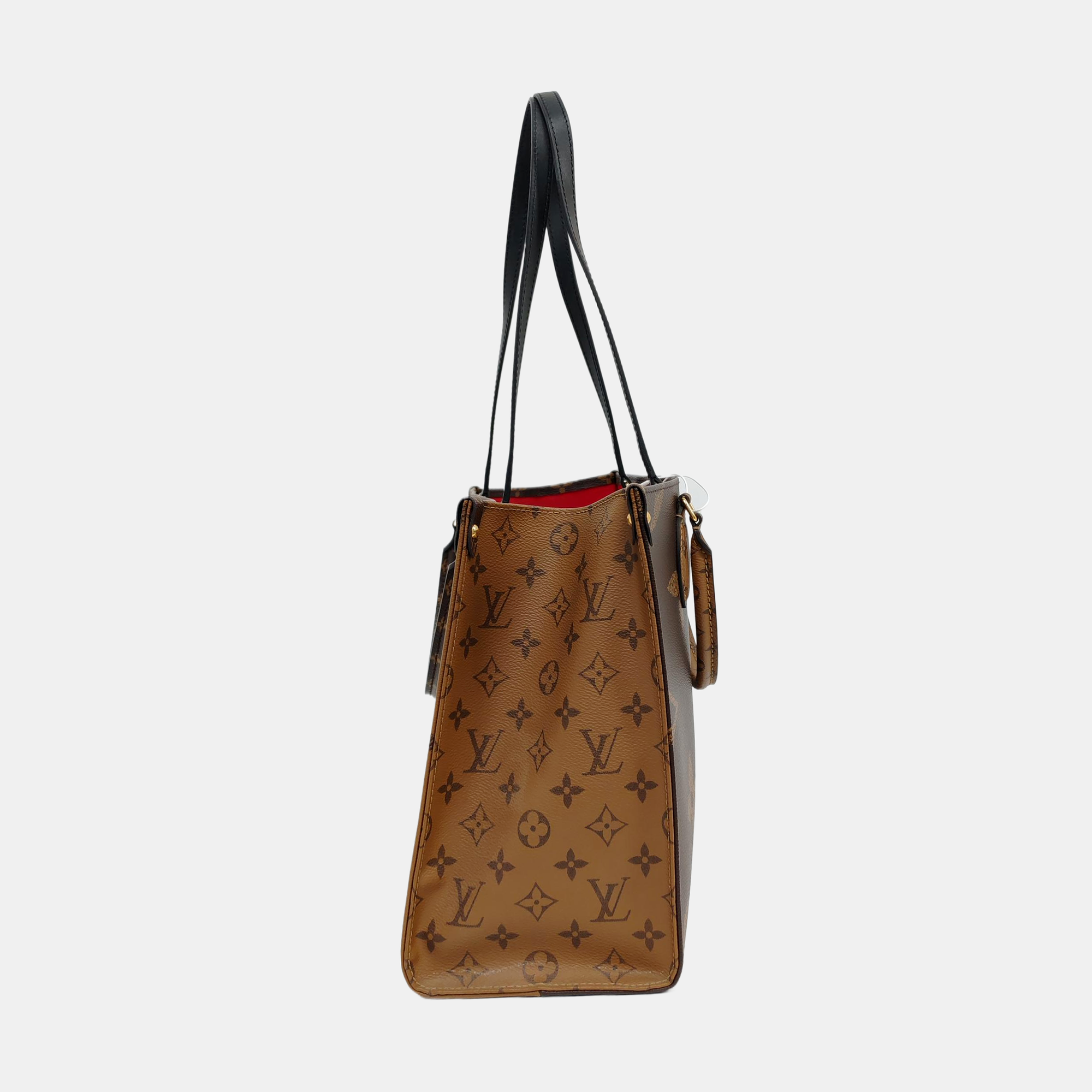 ONTHEGO MM Monogram Coated Canvas Brown