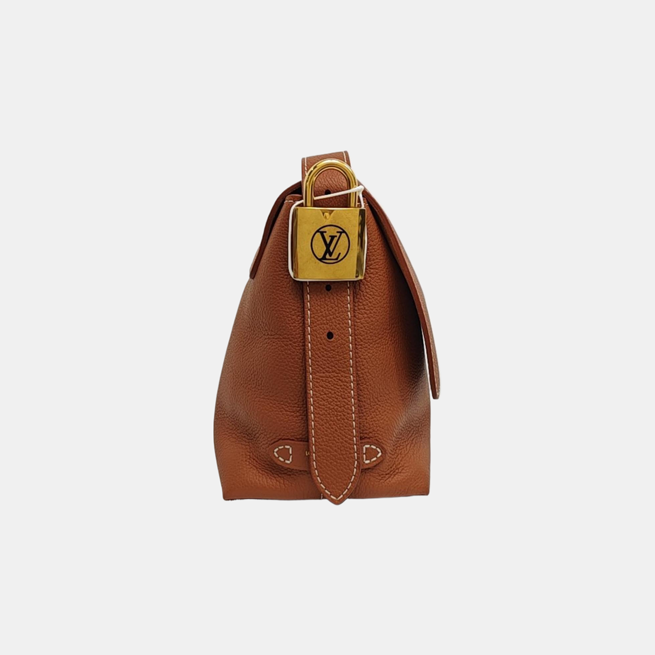 Calfskin Shoulder Bag Brown