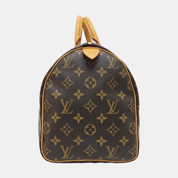 SPEEDY 30 Monogram Coated Canvas Brown