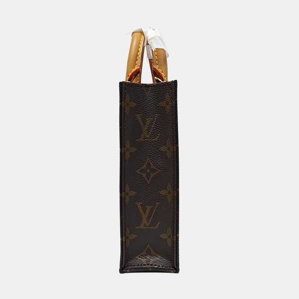 SAC PLAT Mini Monogram Coated Canvas Brown